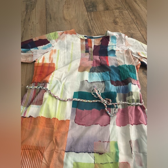 Kelly by Clinton Kelly multicolor patchwork stained glass dress NWT - Picture 2 of 7